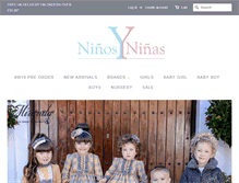 Tablet Screenshot of ninosyninas.com